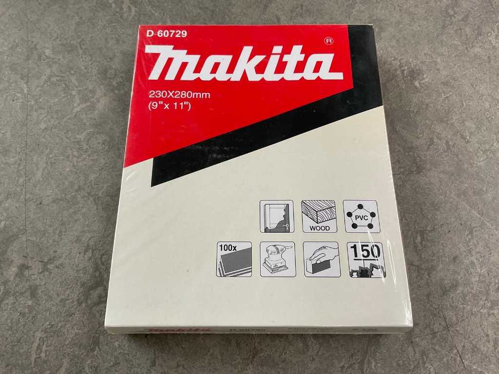 Makita - D-60729 - K150 - schuurpapier 100-pack (5x)