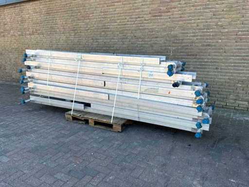 Piese din aluminiu pentru scară pentru lucrări înclinate (18x)