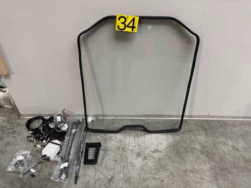 2025 Linde 386 Modernizacja przedniej szyby + wycieraczka + materiał E16/E16L/E16P/E18/E18L/E20PL/E20L wózek widłowy 2006-2025