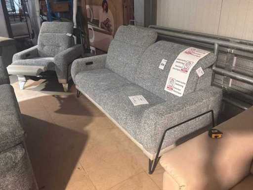 Maya 3 zit zetel + 1 pers zetel electrisch