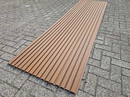 Composiet gevelbekleding rhombusprofiel Teak (50x)
