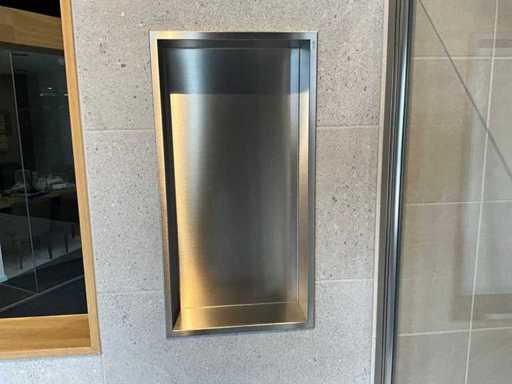 Looox - BOX60 - Nișă încorporată din oțel inoxidabil 30 x 60 cm