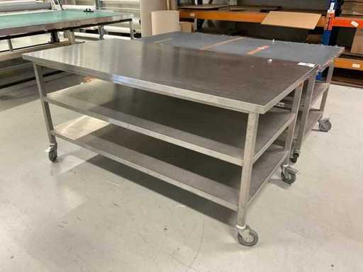 Stainless steel work table