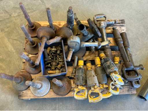 Lot de brise-roches pneumatiques, meules Pneumatique