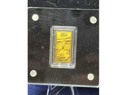 Calcio 2024 - Serbia | 1/500oz oro 999 fine
