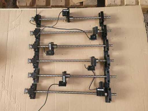 Toothed templates complete with bearings length 70 cm