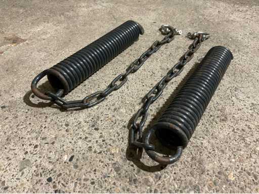 Tosaerba anteriore molla di scarico della pressione a terra (2x)