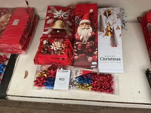 Party Weihnachten, Tragetaschen+Dekoration.