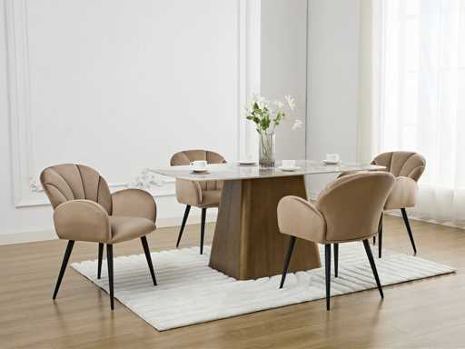 Eetkamerstoelen (4x4 mix)