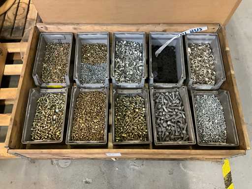 Charge von Befestigungselementen