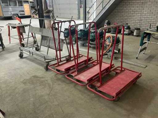 Plate trolley various (4x)