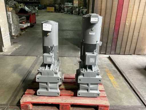 Selmers / Bauer Electric motor with gearbox (2x)