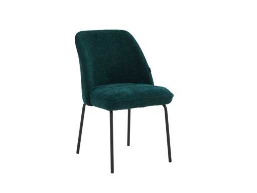 Colenis - Julia Eetkamerstoel - Set van 6 - Groen - Linnen Stof - Industrieel - Design