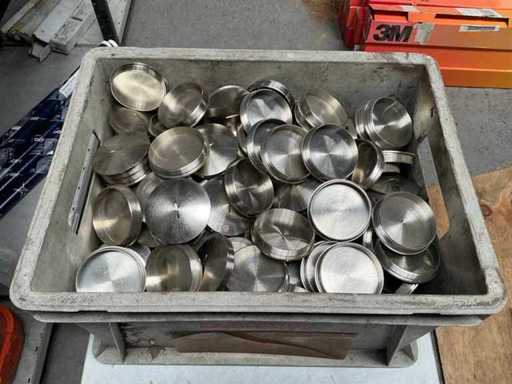 Batch of stainless steel M63 gland plugs