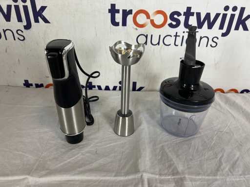 Moulinex InfinyForce Pro – Handmixer 0,8L - 1200W – Schwarz/Titan – mit Anti-Spritzfuß