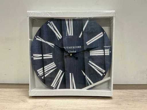 Rutheford Wandklok Blauw (10x)