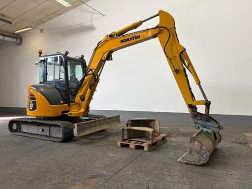 2013 Komatsu Pc55mr Komatsu PC55MR Minibagger Kettenbagger BJ 2013 mit Schnellwechsler & Löffeln