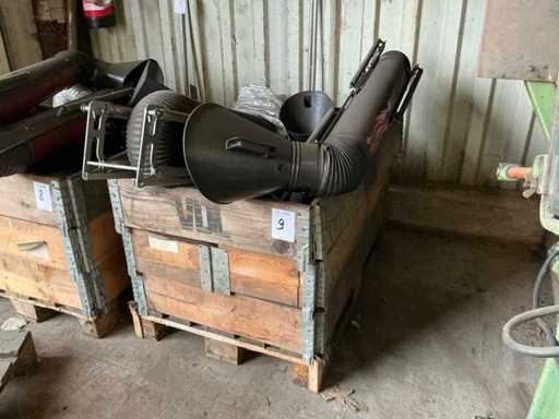 Arm lasdampafzuiginstallatie (2x)