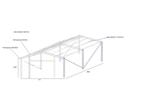 CONSTRUCCIÓN DE ACERO EMANUEL Garaje metálico