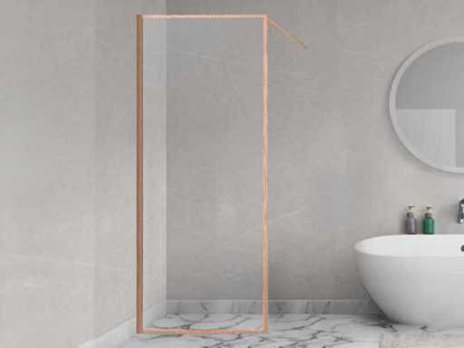 Revital Priori BC Edition Shower Wall 100x200 brushed copper BC-2120-100-FFG