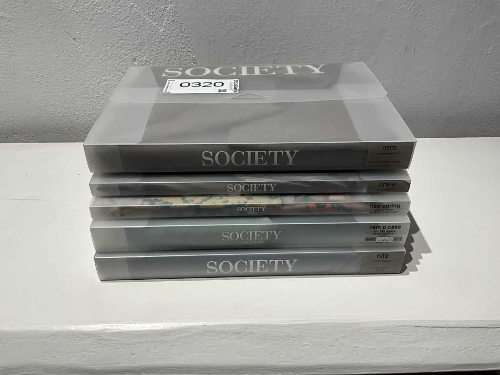 Society 1x fitted sheet + 4x upholstery covers
