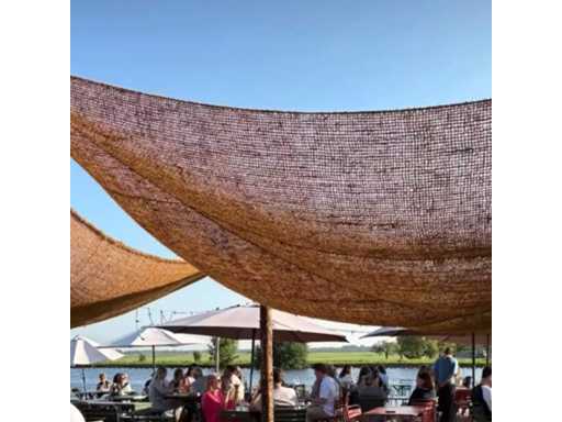 4Shine - Vierkant kokos schaduwdoek 4x4 (5x)