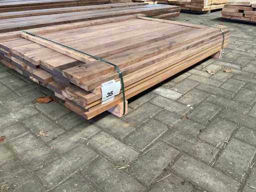Amerikaans Noten planken voorgeschaafd op 23 mm ca. 0,3 m³