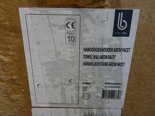 Blaues Etikett – Handtuchhalter 60 cm (25x)