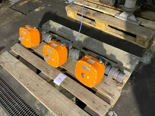 +GF+ 021 Soupape à membrane pneumatique en PVC/EPDM (3x)