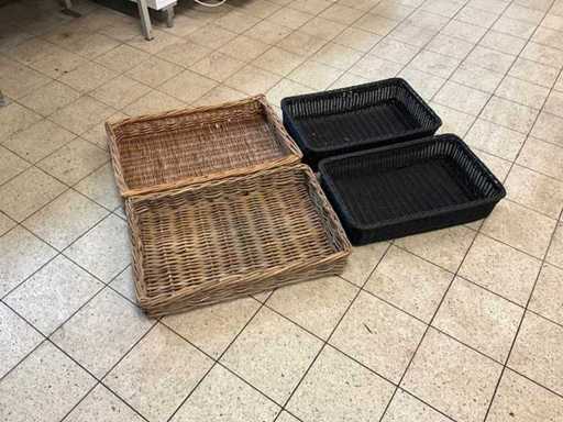 Paniers en osier (4x)