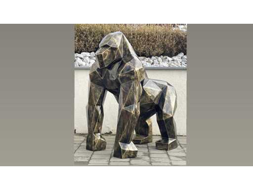 Gorille Origami H130cm Old Gold