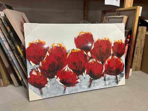 Wall decoration on canvas