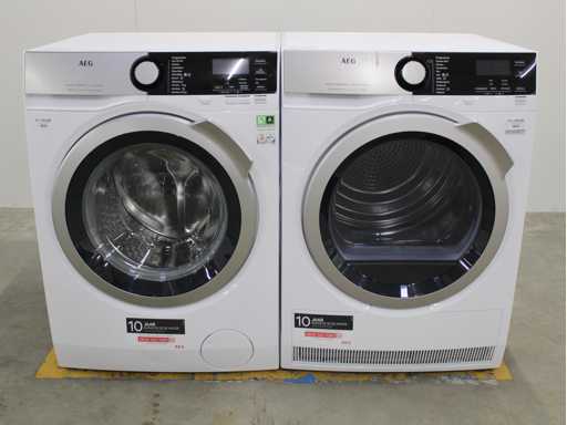 AEG 8000 Series | Lavamat Ã? KOMix Technology Washing Machine & AEG 8000 Series | Lavatherm AbsoluteCare System Tumble Dryer