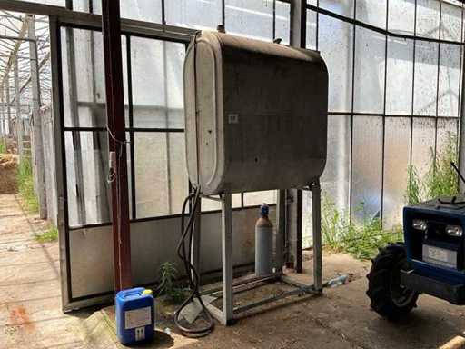 Horizontale opslagtank