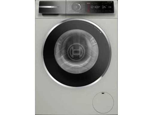 Bosch Serie 8 WGB2560X0 machine à laver Chargeur frontal 10 kg 1600 tr/min Argent, acier inoxydable Affichage allemand