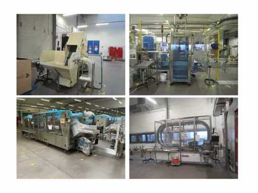 Dosing and packaging equipment for a cocoa powder line for breakfast