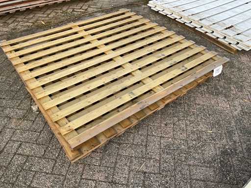 Woodvision-imprägnierter Kieferngartengitter 180x180 cm (2x) 