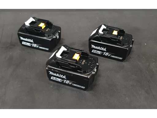 Makita - BL1850B - Li-ion accu 5.0Ah (3x)