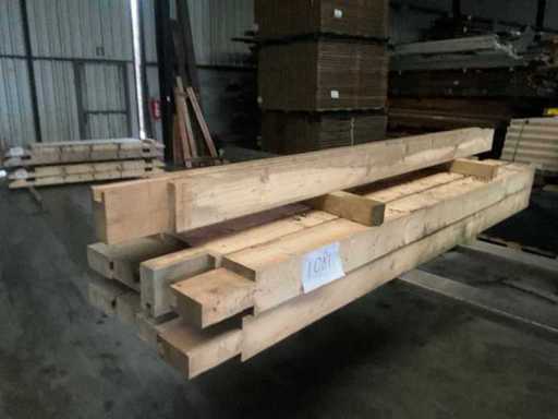 Spruce pole - 224x12x12 cm (9x)