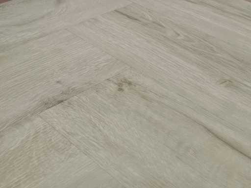 17 m2 PVC SPC click herringbone with XPS underlay - 610 x 150 x 5 mm