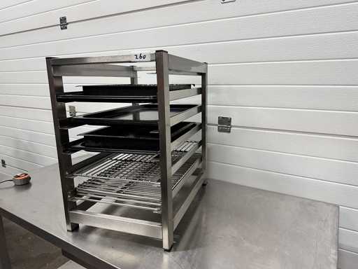 Rek met oven roosters