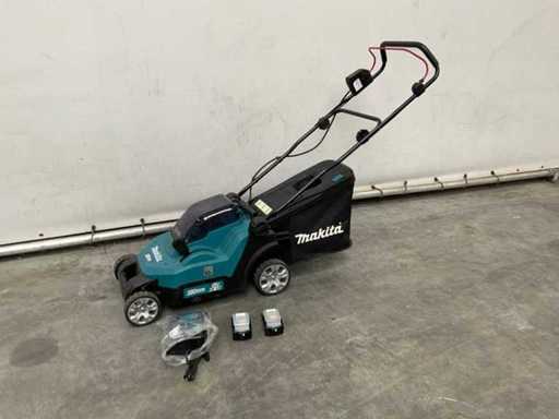 Makita - DLM382 - Kosiarka do trawy z 2x baterią 18V i ładowarką
