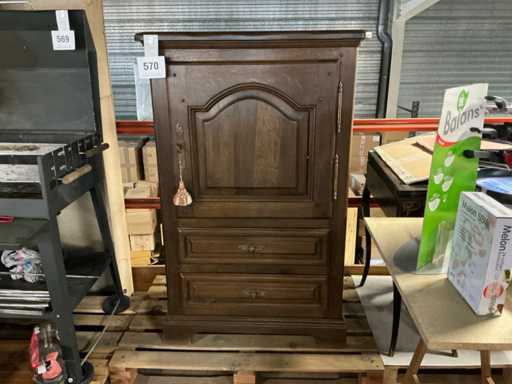 Wandkast massief eik