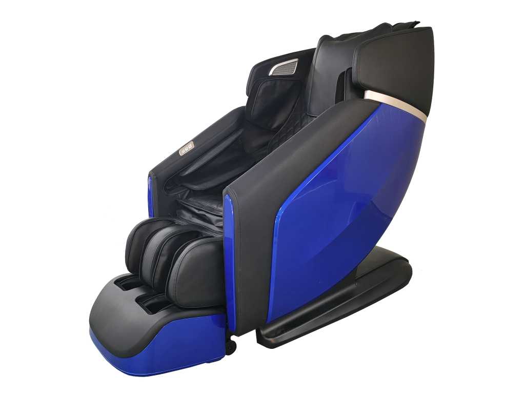Luxury Massage Chair 3D - Zero Gravity - Black / Blue