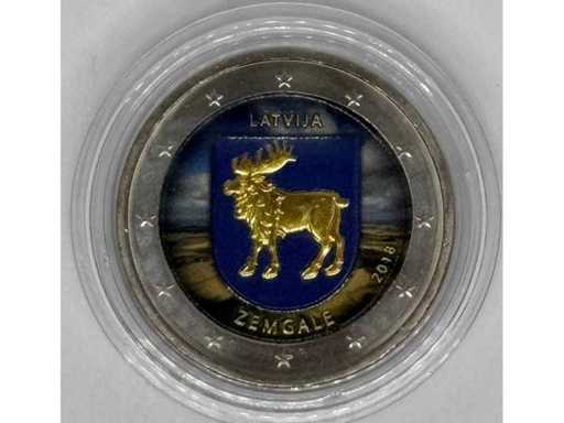 2 Euro "30 Years European Flag" Colorized Commemorative Coin – Netherlands – 2015 – Bimetal