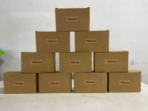 Alimex – setzt Edelstahl-M8 x 18 mm Schiebeschraube mit Mutter (1000x)