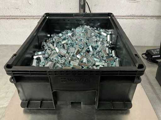 Würth 21.94 kg zeskant verbindingsmoer M8 x 24-25 in stapelbare bak