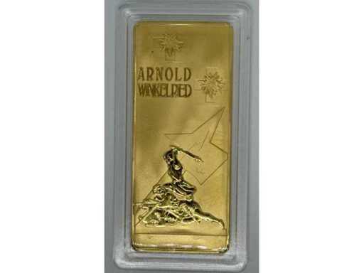 Gotthard Road Tunnel – Opening 1980 – Switzerland – Gold Plated Commemorative Medal – 70 mm