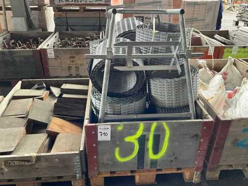 Dispositif de retrait avec tôle métallique