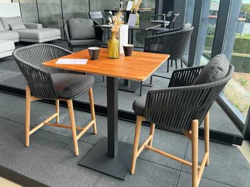 Diphano Alexa Bartisch mit 2 Barstühlen